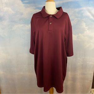 Reebok Maroon Tech Polo 3XL